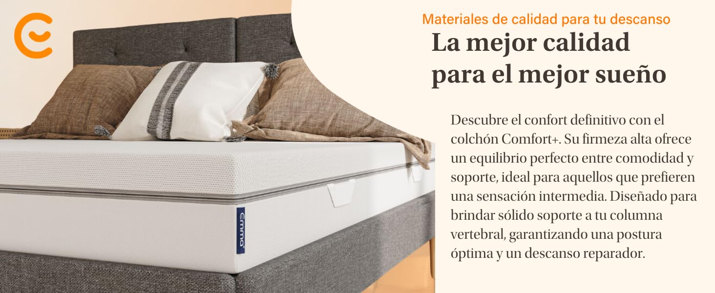 Emma, ema, colch&oacute;n, colchones, cama, individual, matrimonial, queen, king, colchon, luna, luuna