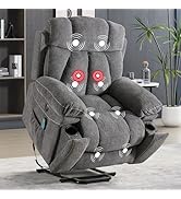 Phoenix Home - Silla reclinable grande con elevación eléctrica, gris oscuro