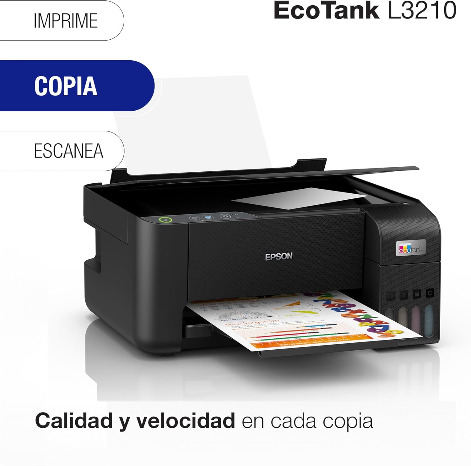 Epson Ecotank Impresora Multifuncional a Color L3210