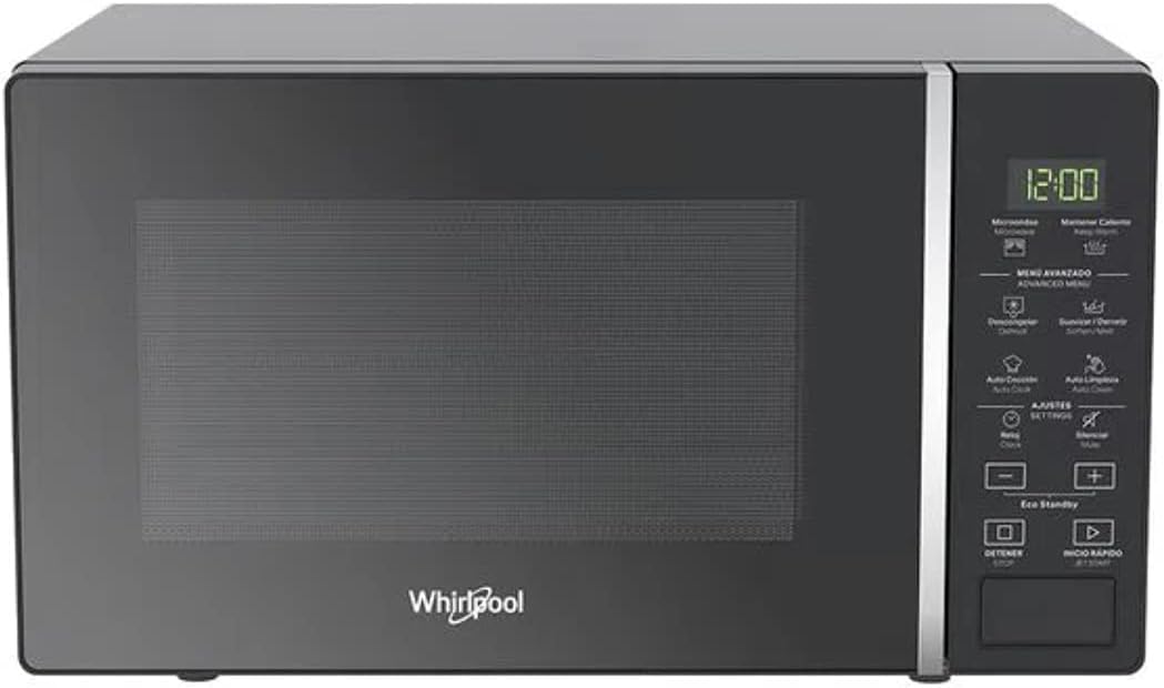 Horno de microondas Whirlpool de 0.7 pies cúbicos / 20 L Negro modelo WM-1807B
