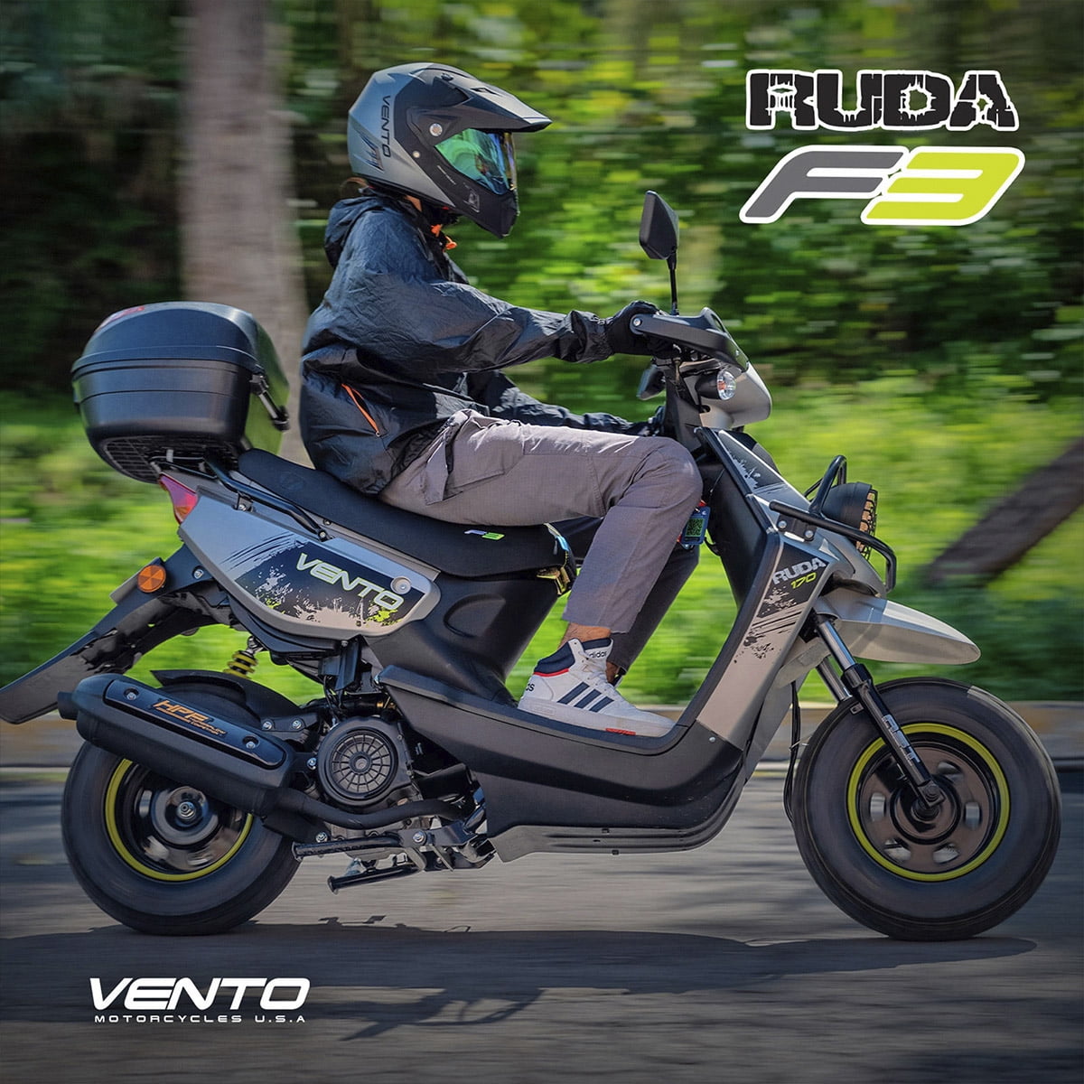 Motocicleta Vento Ruda 170 Gris 2025 Motoneta