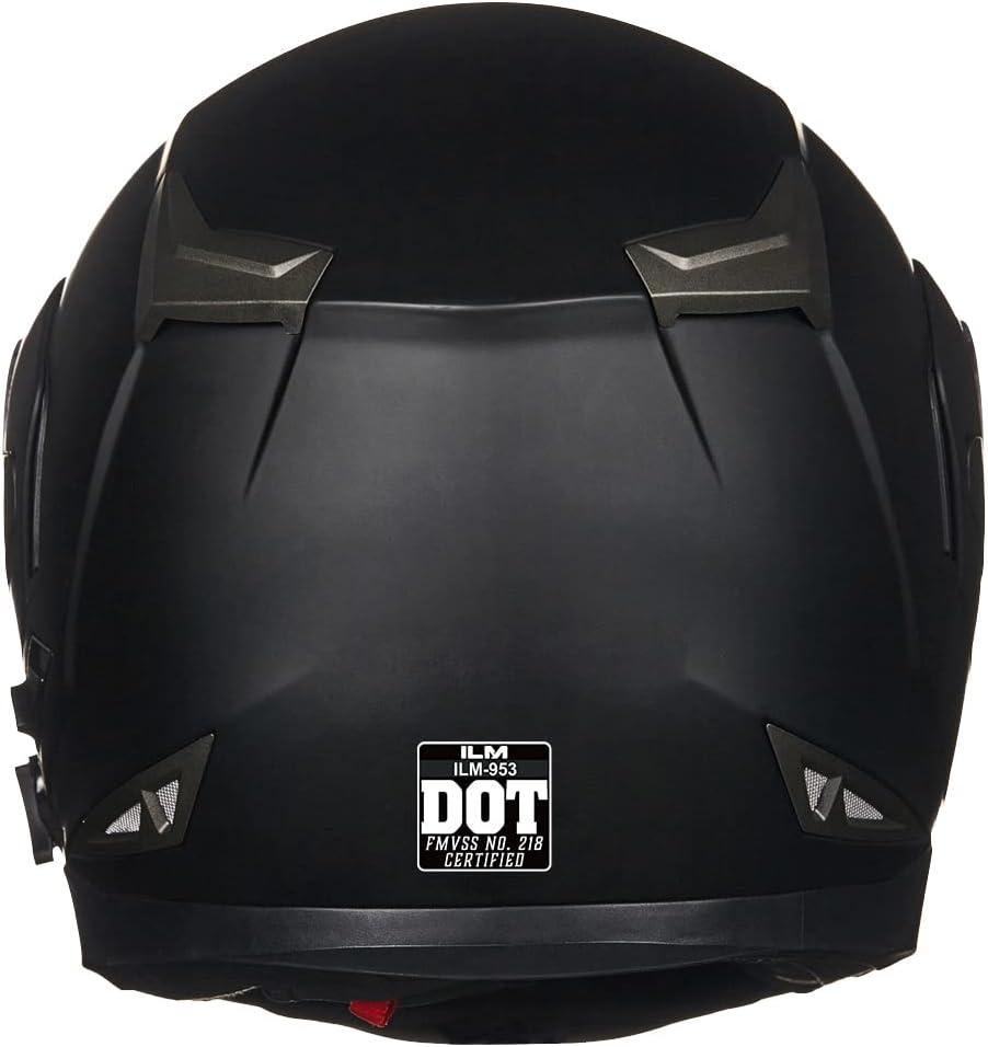 ILM - Casco de Motocicleta Modular Integrado con Bluetooth, con protección Solar para Mp3, Modelo 953/953 Pro！