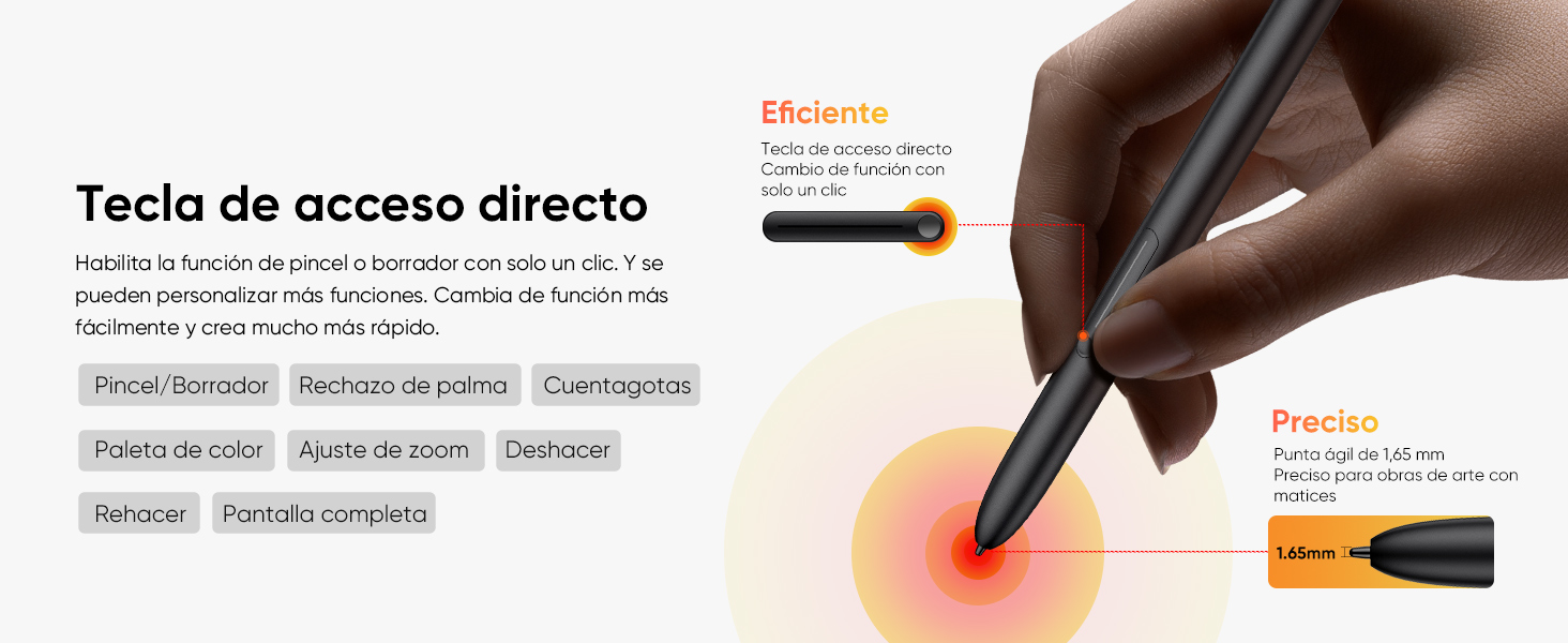 L&aacute;piz con tecla de acceso directo