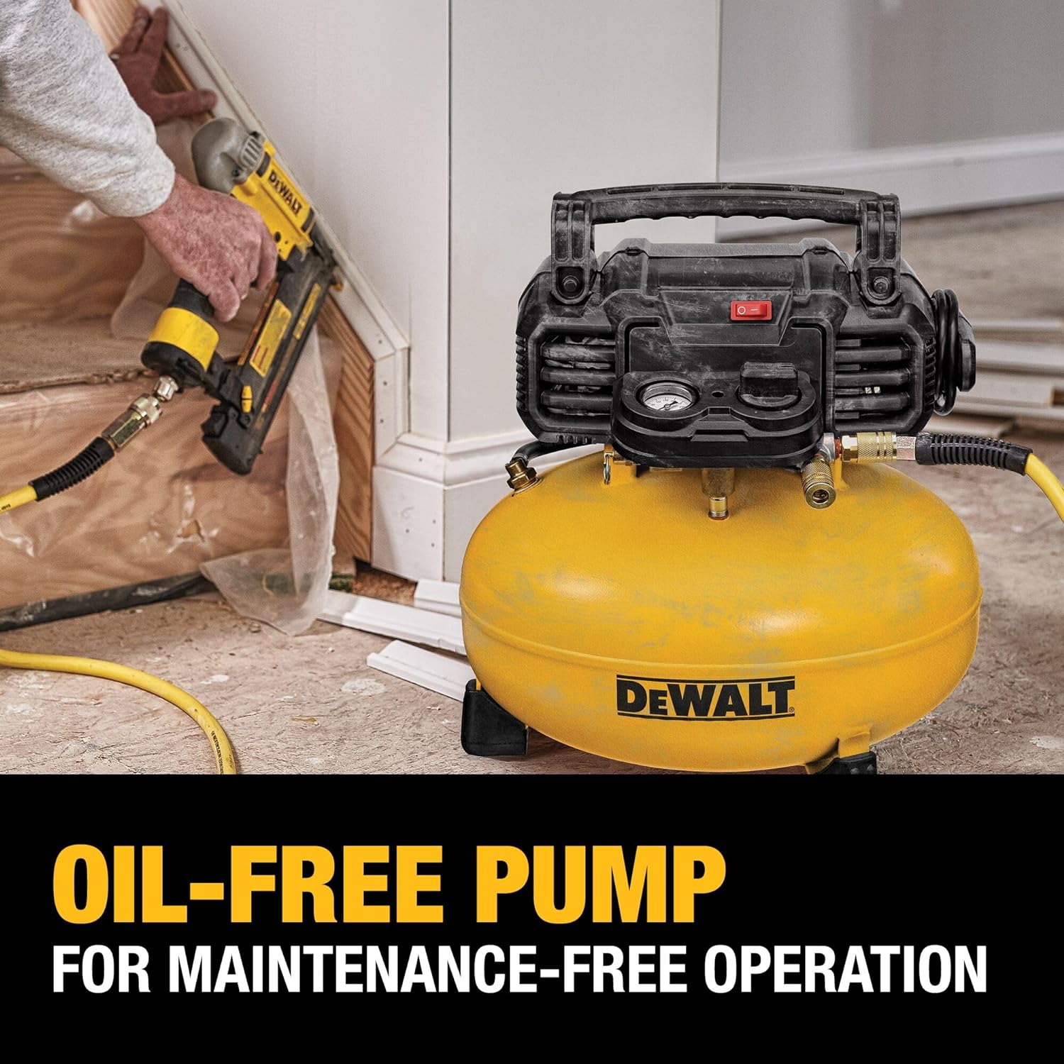 DEWALT Compresor eléctrico de Trabajo Pesado Circular de 6.0 Galones 165 PSI DWFP55126—tornillos universales