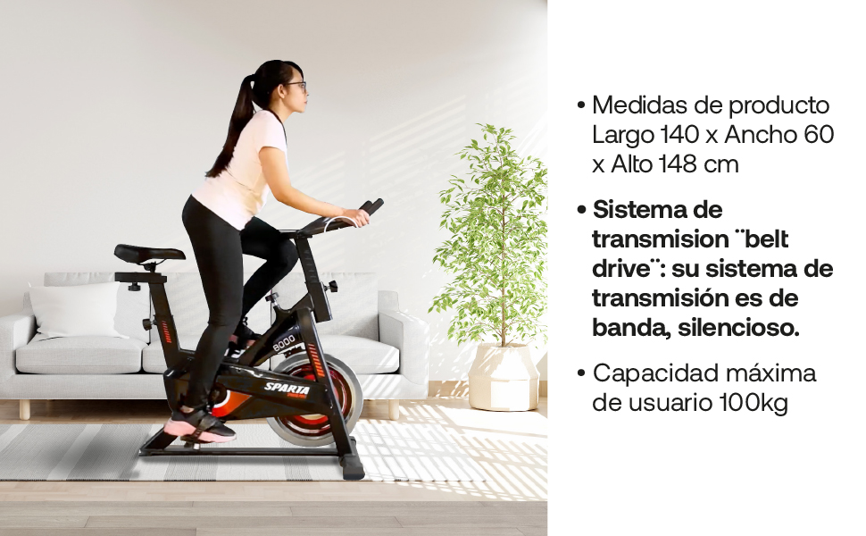 sistema de trasnmision bicicleta fija