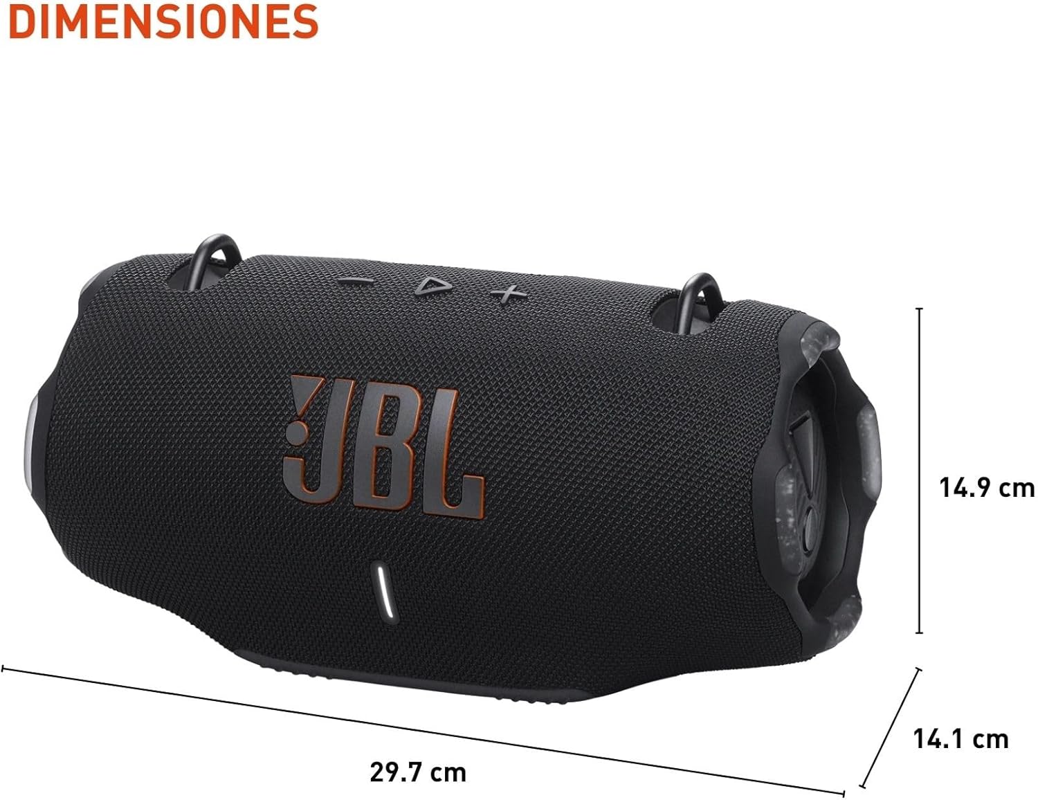 JBL Xtreme 4 Bocina Portátil Bluetooth, Reproducción 24 Horas, Resistente al Agua IP67 - Negro