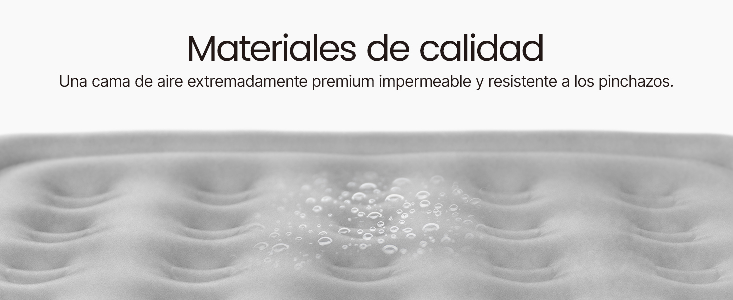 Colch&oacute;n de aire tama&ntilde;o queen con bomba y estructura integradas.