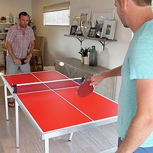 Gosports tama&ntilde;o mediano ping pong juego de mesa de juego de interior al aire libre port&aacute;til de tenis de mesa rec sala de diversi&oacute;n ni&ntilde;os 