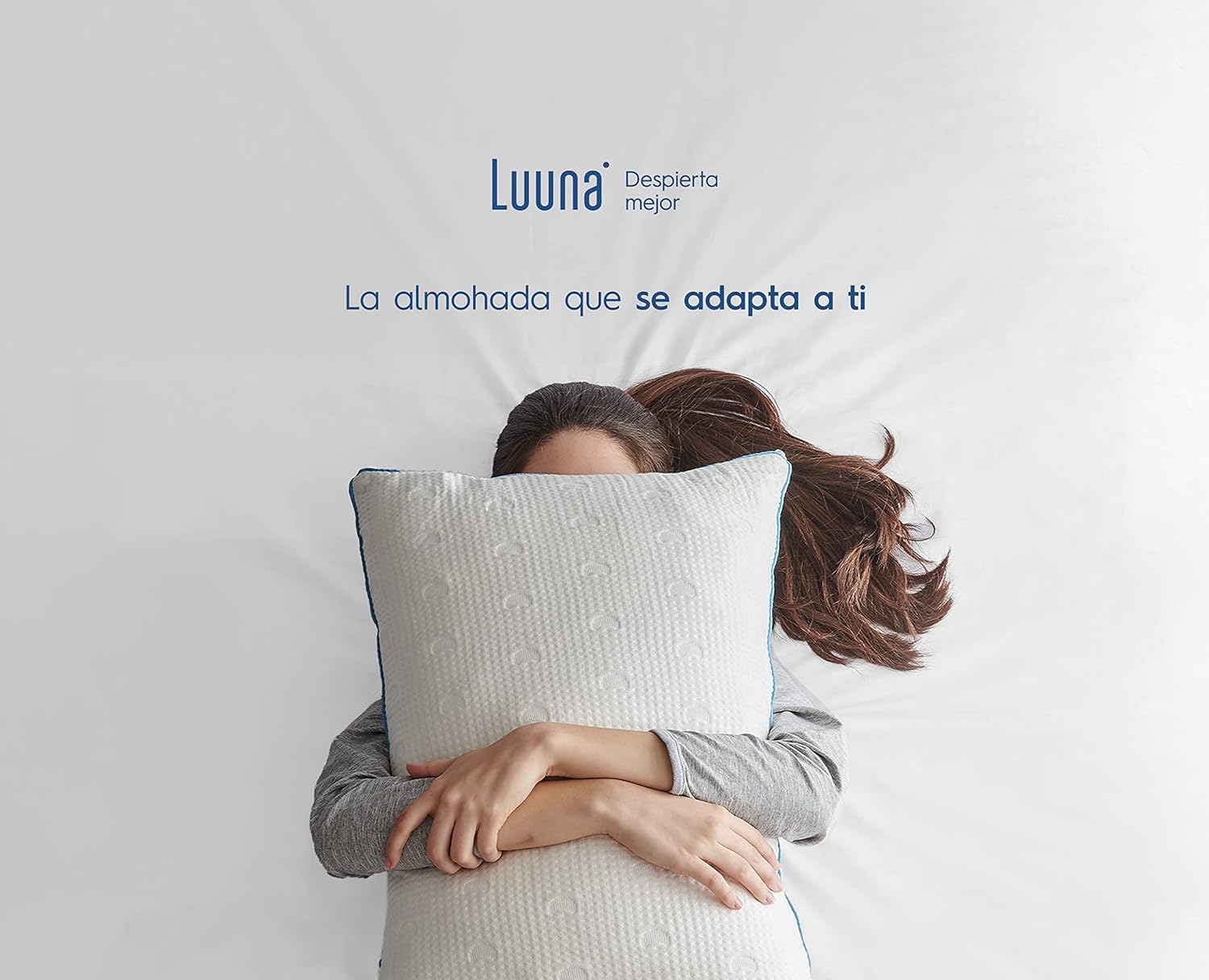 Luuna Colchón Blue Individual, Espumas certificadas, Hecho en México, 3 Capas de Espuma, Memory Foam, Durabilidad, Colchón en Caja-almohada