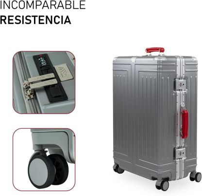 Set de 2 Maletas Premium 20 y 26 Pulgadas Equipaje de mano Con Candado TSA Compartimiento Para Laptop USB Ruedas Giratorias (Rojo)-#17011001901303020502#