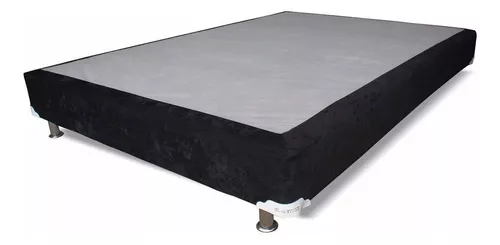 Colchon+box Bio Mattress Matrimonial Platinum Memory Foam Color Negro