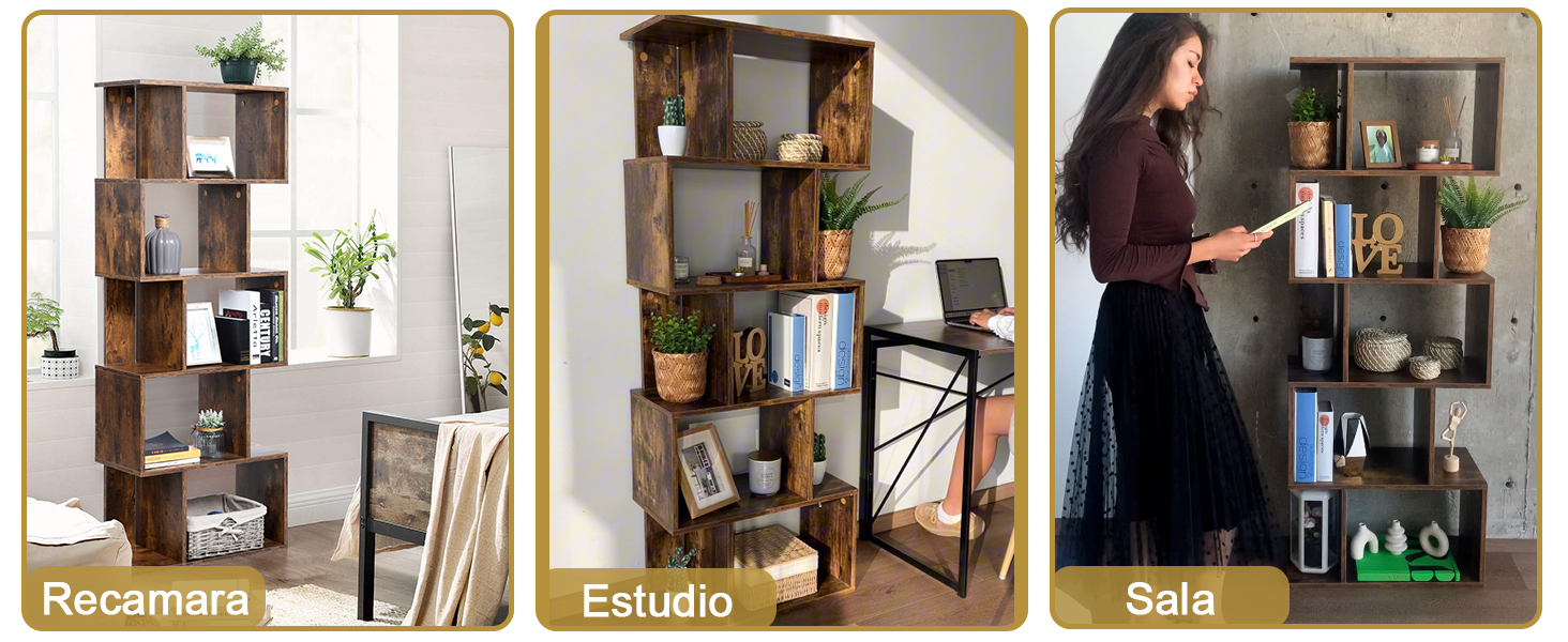 estante de madera
