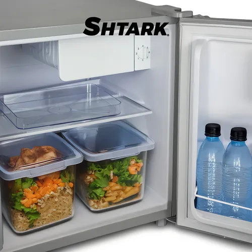 Frigobar Mini 1.6 Pies 46l Refrigerador Congelador Compacto Color Plateado