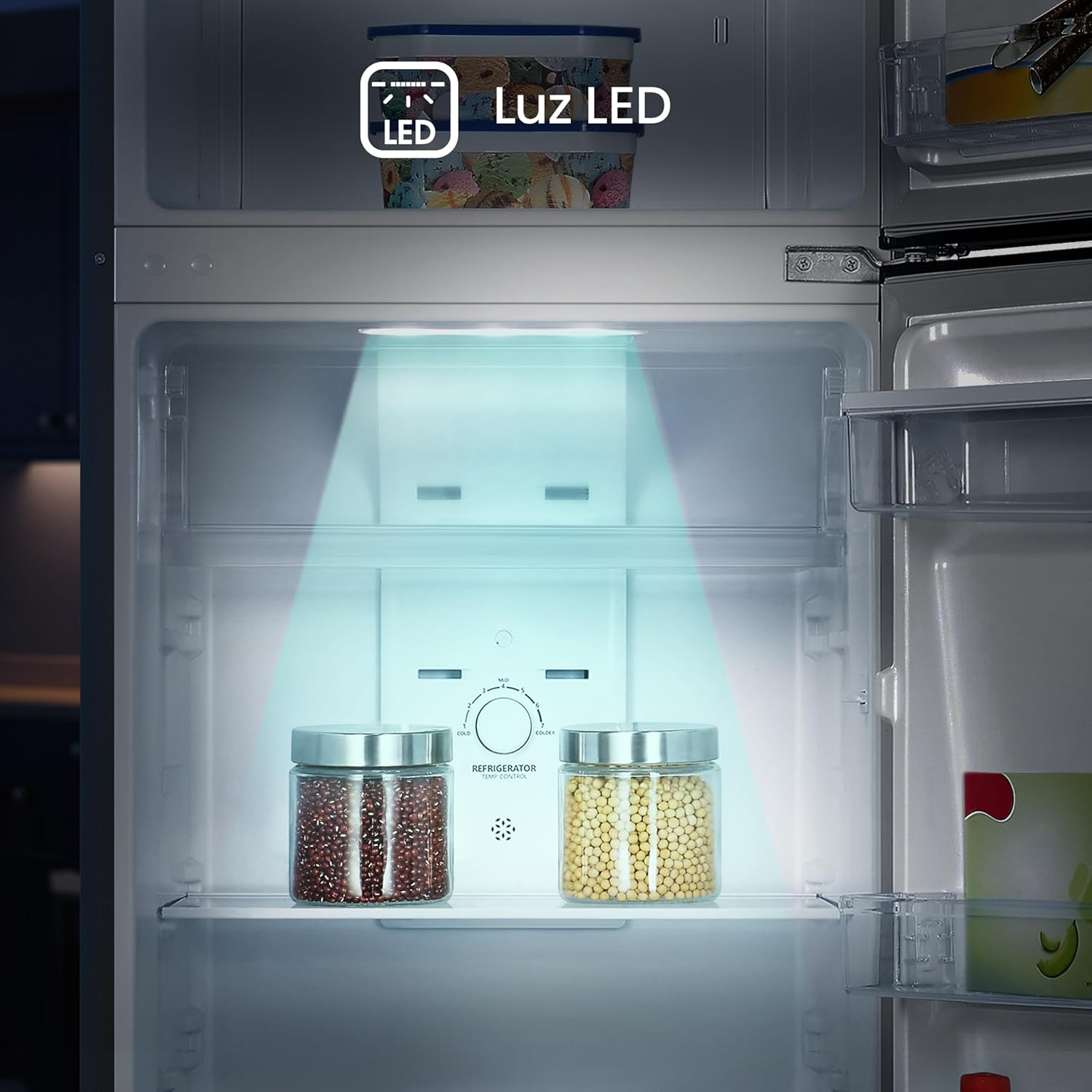 Refrigerador Top Mount Hisense 9 Pies Cúbicos Tecnología No Frost RT90N6WKX2