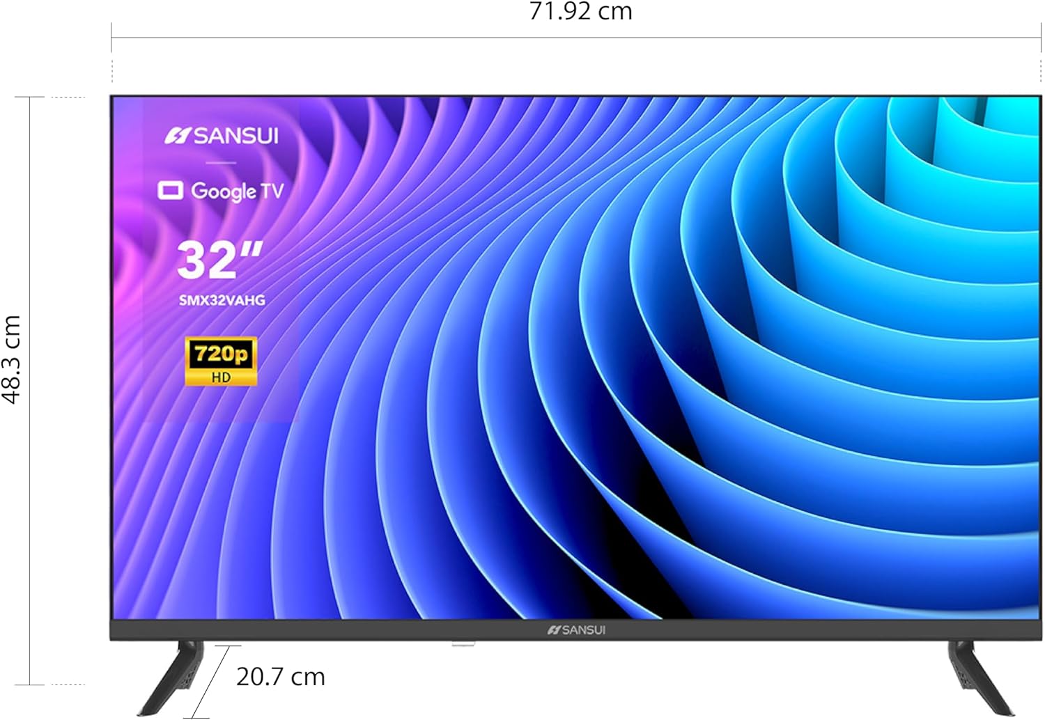 SANSUI Television Google TV, Voice Assistant Smart TV 2023 (43" 4k UHD)