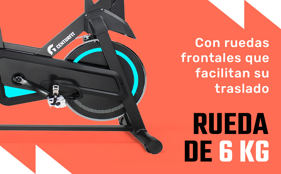 Bicicleta fija spinning 6kg LCD 150kg asiento y manubrio ajustable cardio hogar gym pedales correa
