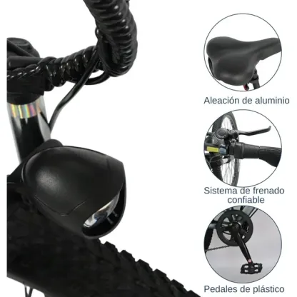 Bicicleta Eléctrica Bluelander Rodada 26 Velocidad de 32 km/h 7 velocidades Motor de 36 V/350 W