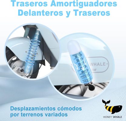 HONEYWHALE UNA Bicicleta Electrica para Adultos, Moto Electrica con Alarma, Potencia Motor MAX 800W, Velocidad MAX 45KM/H, Autonomía 60KM, Bateria 20AH de Gran Capacidad