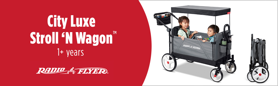 Radio Flyer City Luxe Stroll 'N Wagon