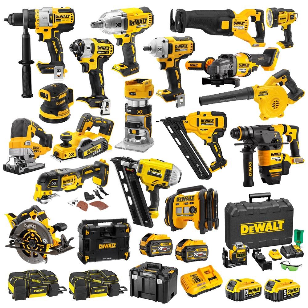 DCZ2099P2X2-XE 18V/54V 9.0AH/5.0AH FLEXVOLT XR LI-ION INALÁMBRICO KIT COMBINADO DE 20 PIEZAS QUE INCLUYE SIN ESCOBILLAS