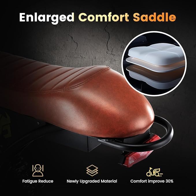 CYCROWN CycRun Bicicleta Electrica para Adultos, Moto Electrica con Potencia Máxima del Motor 1000W,Autonomía 70-90KM, Velocidad de 35KM/H, con 20" Neumático Moto Bicicleta de Montaña