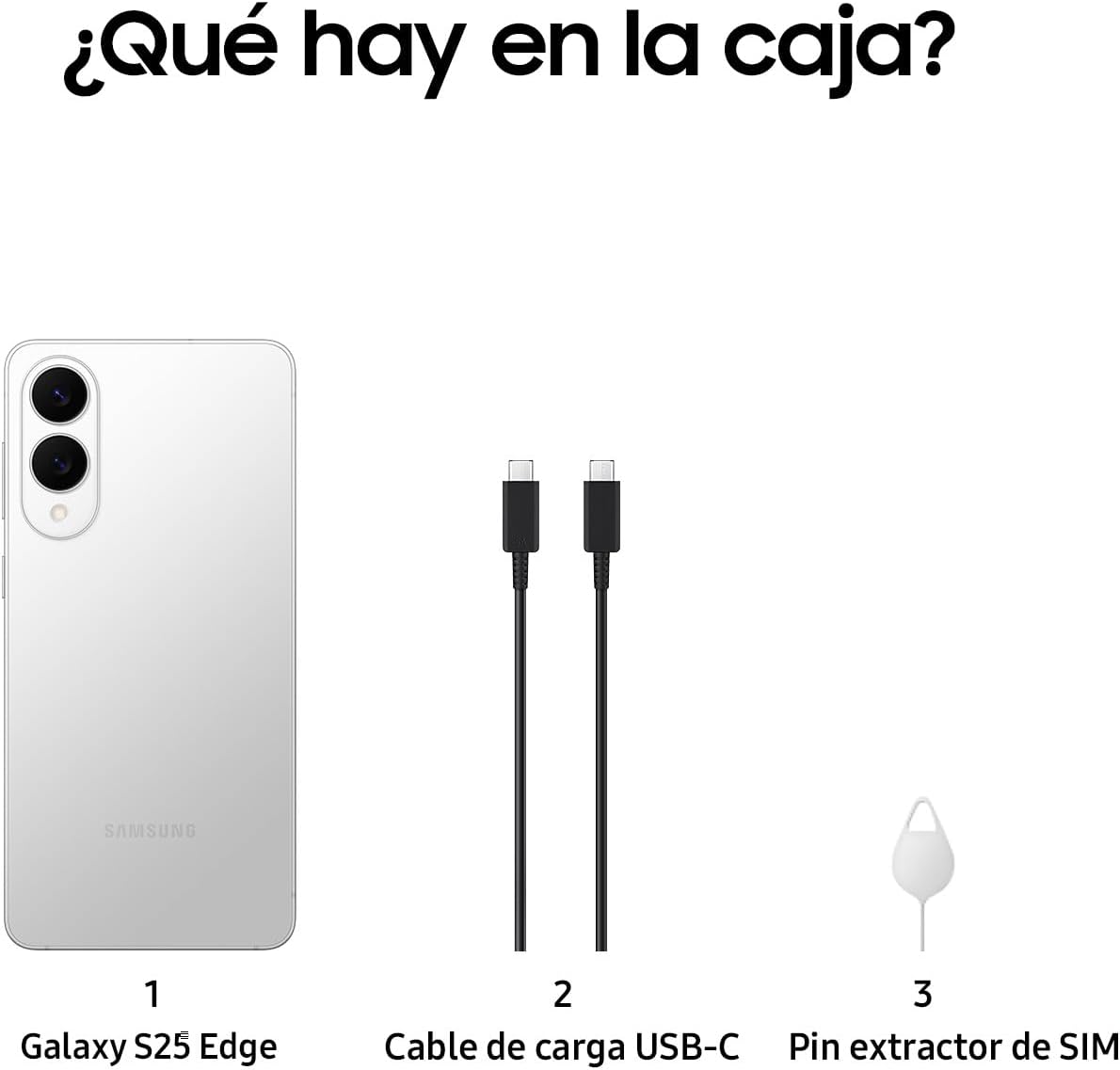 SAMSUNG Celular Galaxy S25 Edge Plata 256GB
