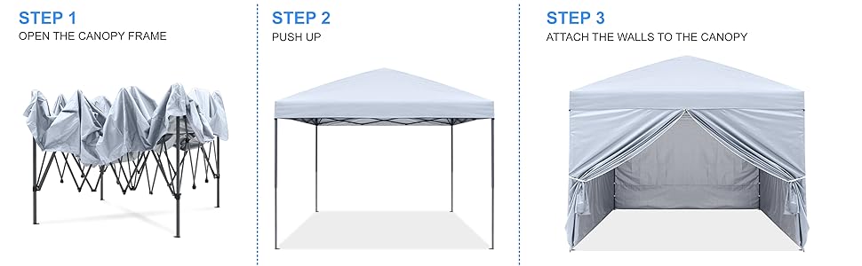 Pasos de instalaci&oacute;n para tienda de campa&ntilde;a desplegable