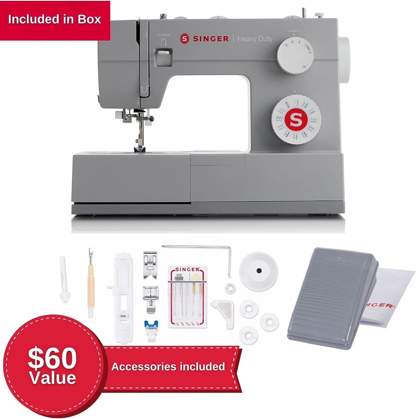 Máquina de coser SINGER 4423, gris