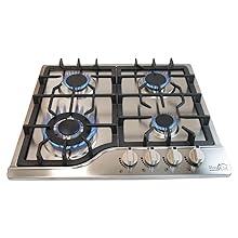 estufa, parrilla, gas, empotrable