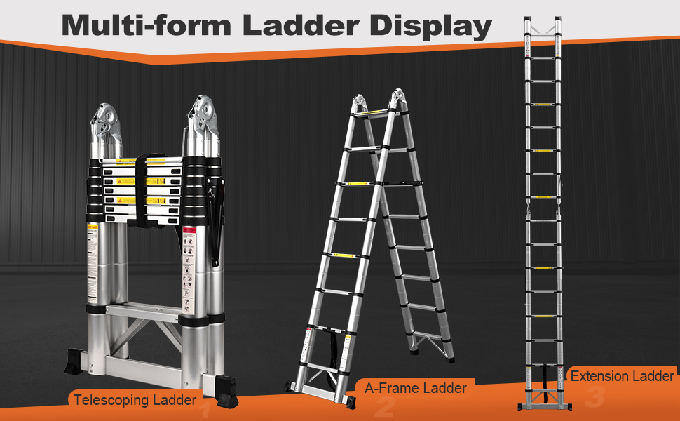 Escalera telesc&oacute;pica Escalera A Escalera de extensi&oacute;n de marco Escalera telesc&oacute;pica RV Escalera