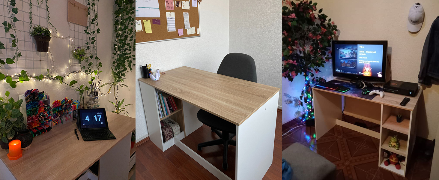 escritorio gamer cajones
