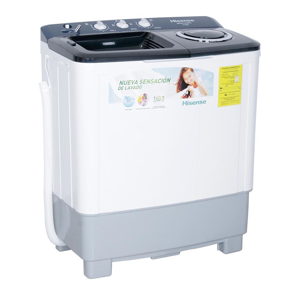 Lavadora Hisense Doble Tina Blanco 11 Kg