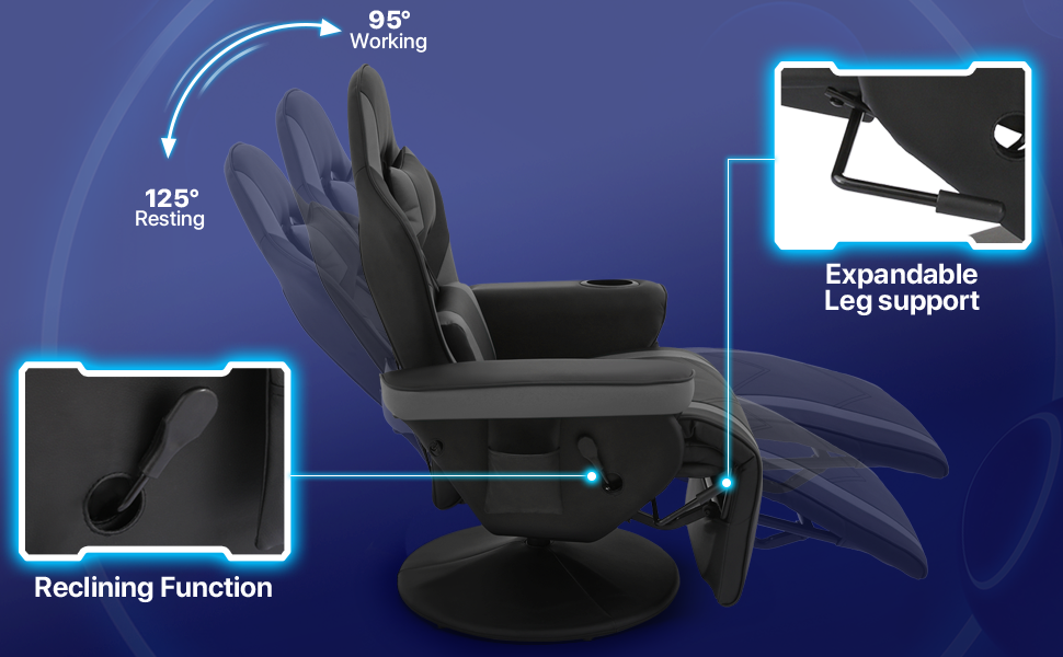 silla de videojuegos reclinable silla RV sofá individual