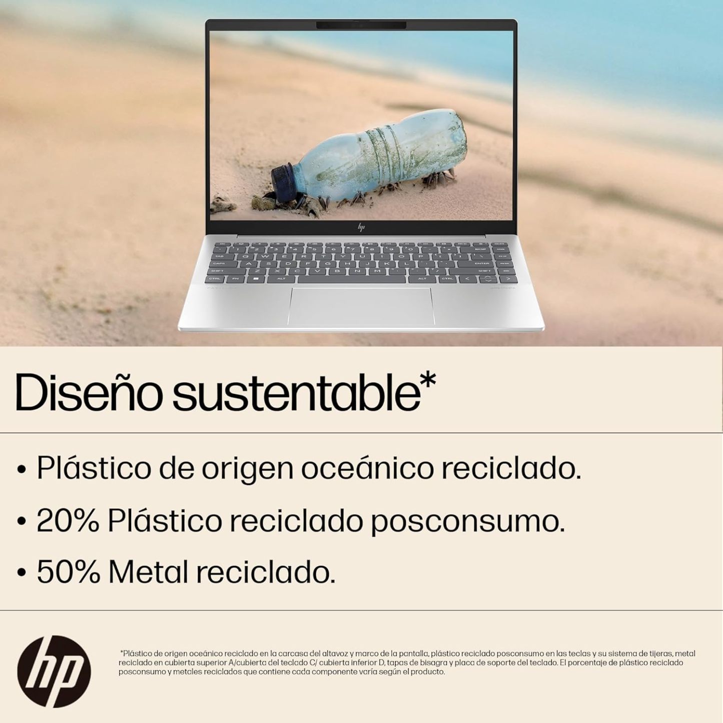 HP Laptop Pavilion Plus 14-ew0001la, Intel Core i5, 16 GB RAM, 512 GB SSD, Pantalla WUXGA (1920x1200), 14", Windows 11 Home, Teclado en Español, Garantía México, Plata Natural