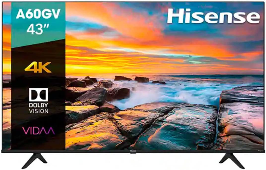 Hisense Pantalla 43" 4K Smart TV UHD 43A60GV VIDAA