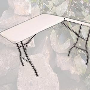 Mesa Plegable Pl&aacute;stico Port&aacute;til Tipo Portafolio 1.80 Metros Largo Excelente Calidad Resistente