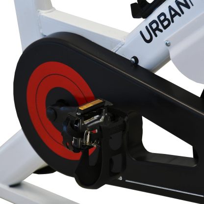 Bicicleta Fija para Spinning UrbanFit Pro Fitness Cardio de 15 Kg – Monitor Electrónico con 7 Funciones – Completamente Ajustable – Bici Fija para Spinning – Entrenamiento Cardio en Casa – Resistente y Fácil de Instalar – Variedad de Colores