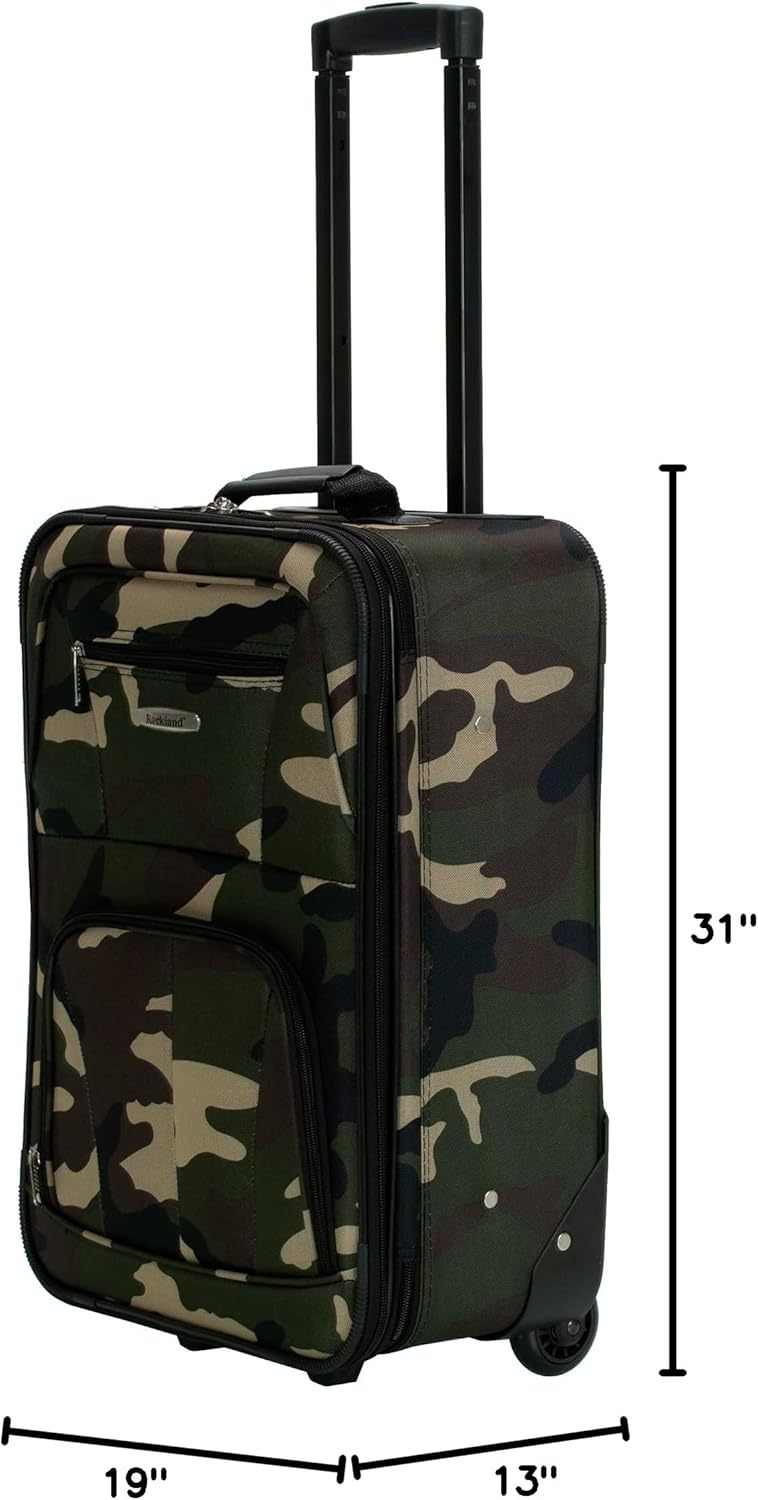 Rockland F32-charcoal, Juego De Equipaje, Carbón, Una Talla