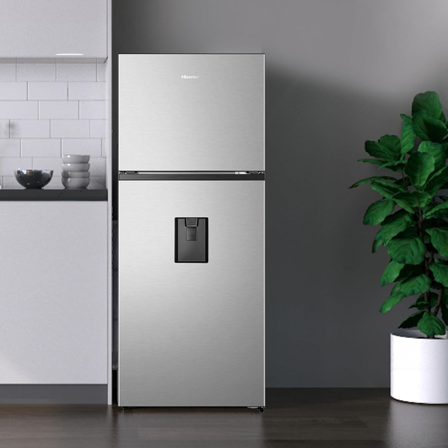 Refrigerador Top Mount Hisense 9 Pies Cúbicos Tecnología No Frost RT90N6WKX2