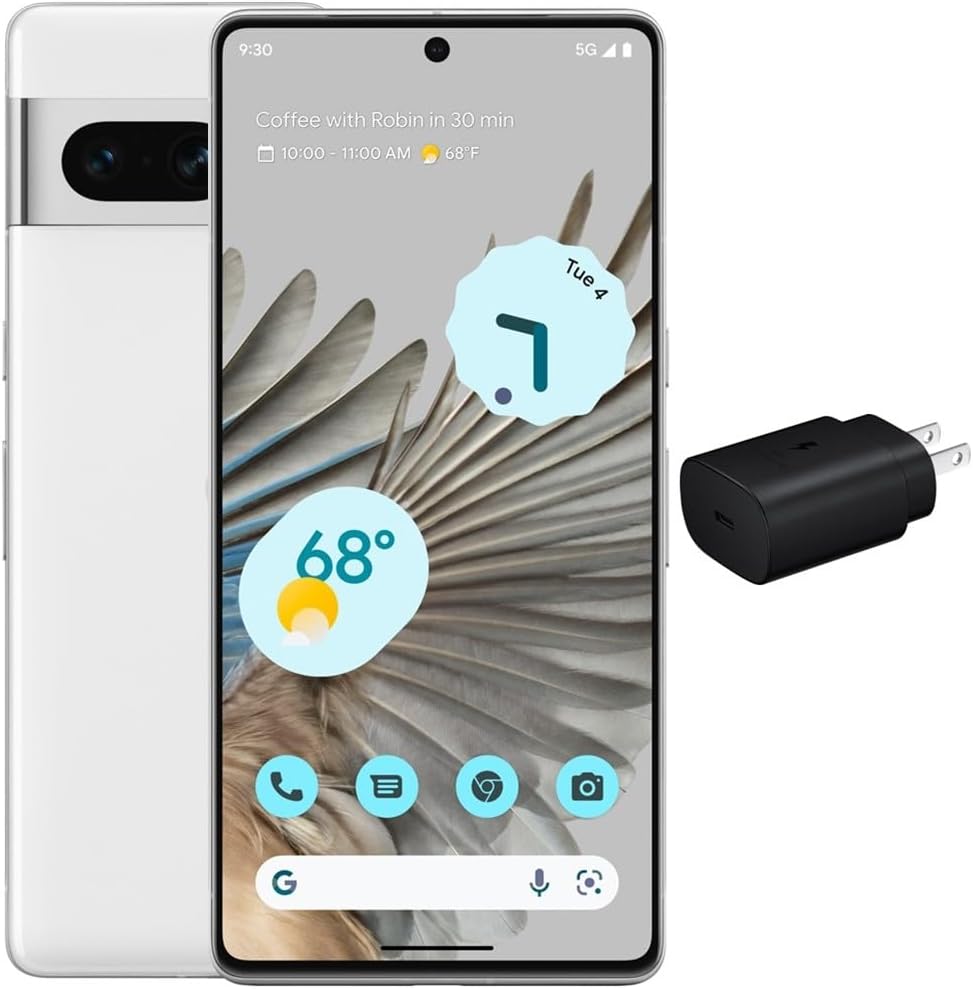 Teléfono Android Google Pixel 24-5G: teléfono desbloqueado con gran lente angular y pila de 7 horas, 128 GB, color obsidiana, (reacondicionado)