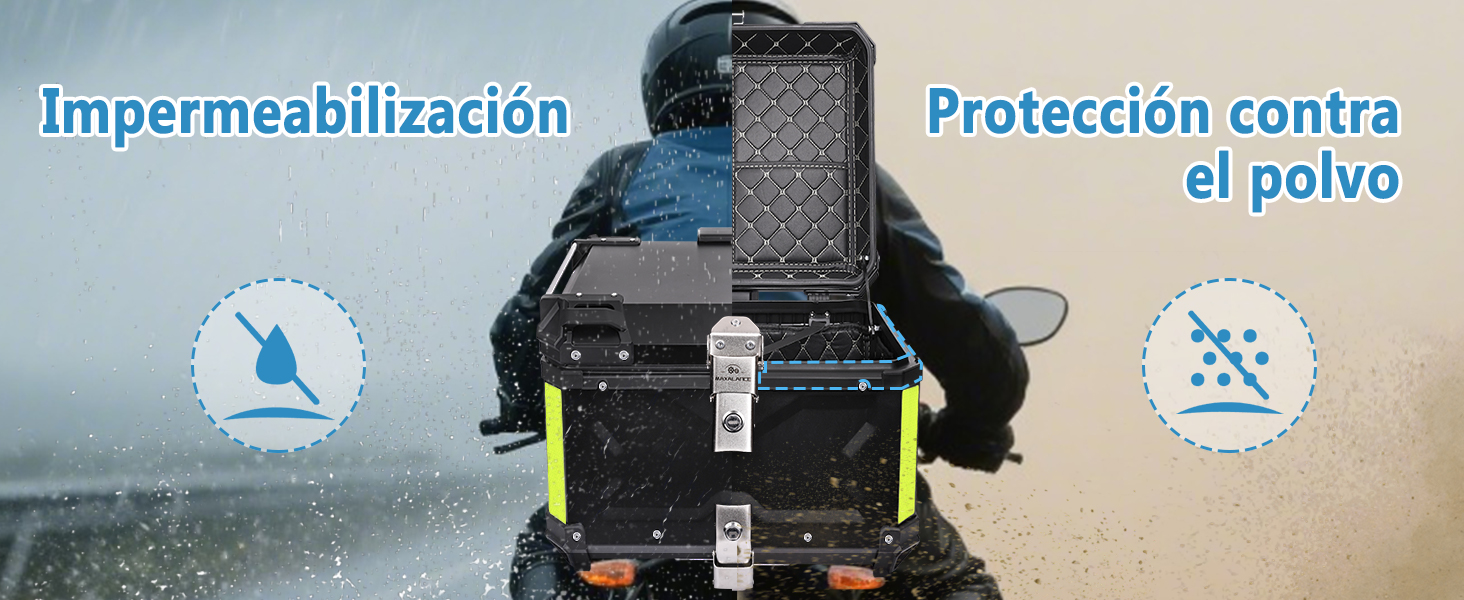 Caja para Moto 45L de Aluminio 