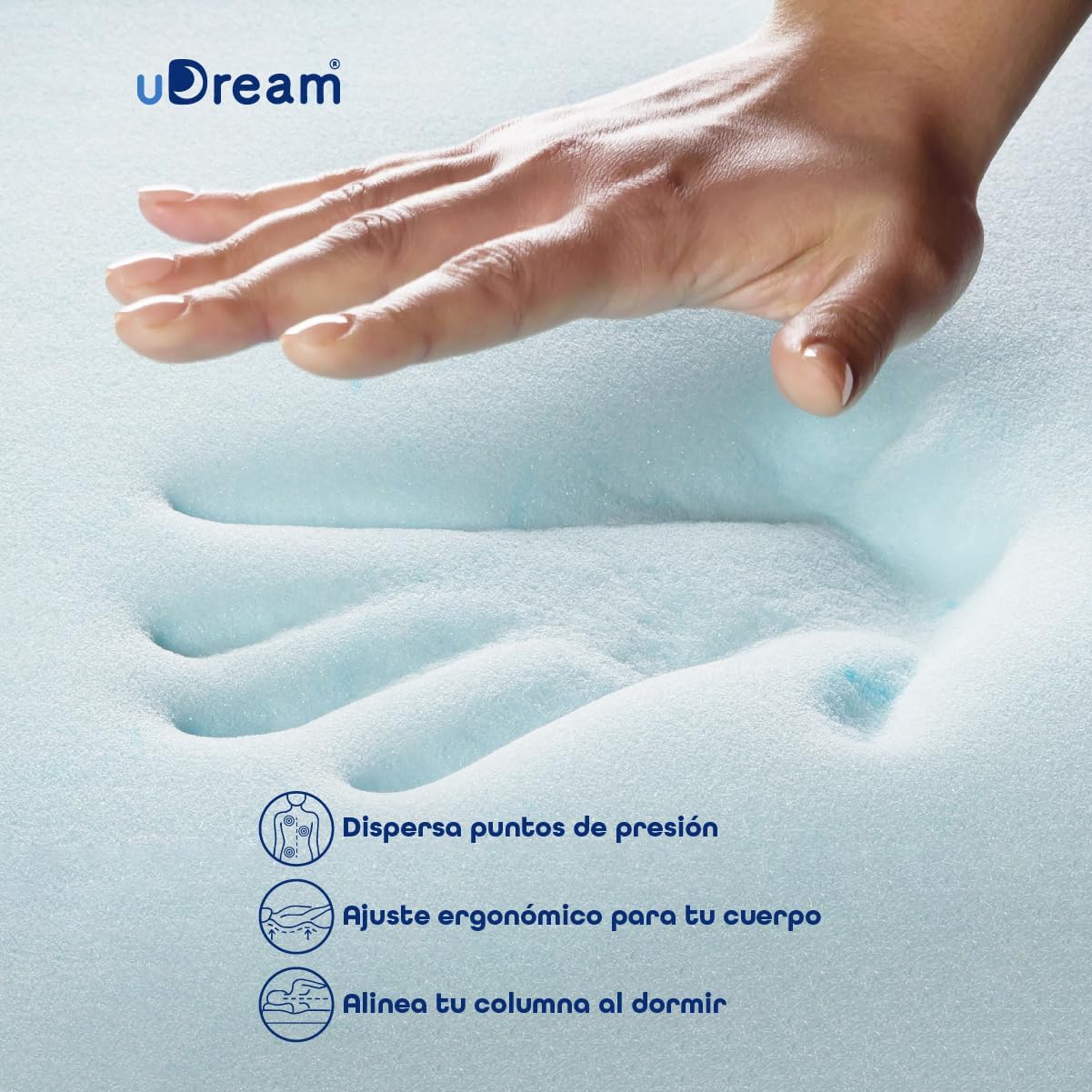 UDream Colchón Black Pro Queen Size – Descanso de Lujo, Hipoalergénico, Alta Tecnología