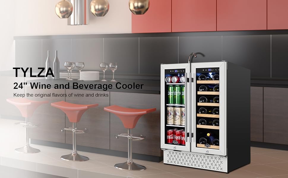 encimera de cocina refrigerador de vino