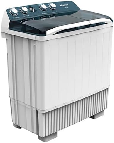 Lavadora Automatica Hisense doble tina 13 KG, carga superior, Blanca/Gris, modelo WSA1302P
