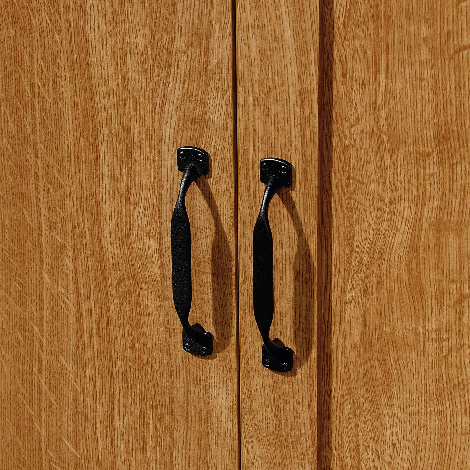 Sauder - Armarios de Almacenamiento Diversos para despensa, Longitud: 75,2 cm x Ancho: 40,9 cm x Alto: 180,6 cm, Acabado de Roble Highland