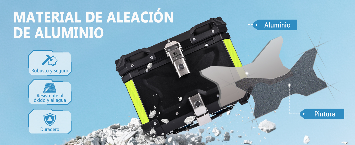 Caja para Moto 45L de Aluminio