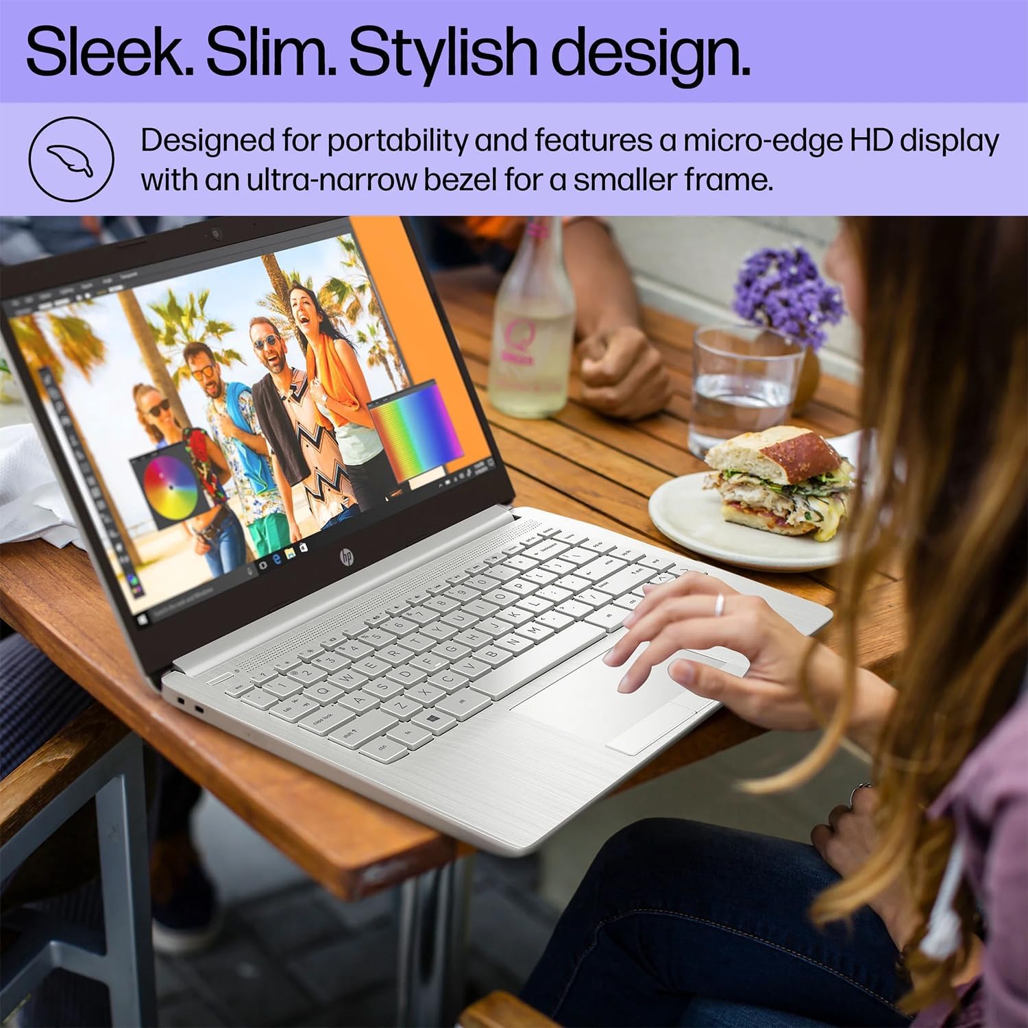 HP - Laptop (incluye 1 año Microsoft 365), pantalla HD de 14 pulgadas, 16 GB de RAM, 64 GB eMMC, Intel Quad-Core N4120, estudiantes y negocios, cámara web, HDMI, Wi-Fi, RJ-45, Windows 11 Home, rosa