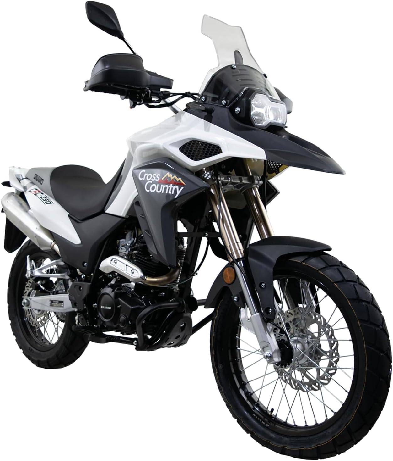 DINAMO Motocicleta Doble Propósito Cross Country ADV Blanca 2024