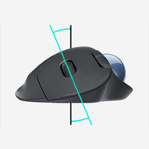 M575, mouse ergonómico, mouse trackball, mouse inalámbrico, mouse grande, Logitech, mouse Logitech