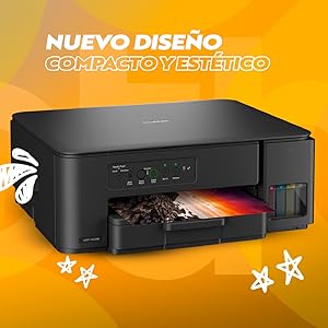 BROTHER,Impresora Multifuncional 3 en 1,Tinta a Color,Tecnología InkBenefit Tank,Wi-Fi,Recargable